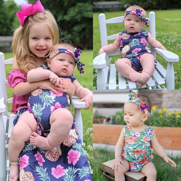 

us infant newborn baby girls romper clothes playsuit outfit summer jumpsuit, Blue