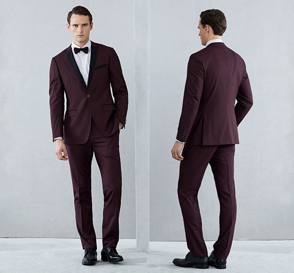 

shawl claret mens suits tuxedos bridegroom wedding suit formal men tuxedos black and red jackets (jacket+pants+bow tie) dh6311, Black;gray