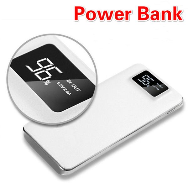 

30000mah portable power bank dual usb external battery lcd digital display powerbank poverbank charger for iphone xiaomi huawei