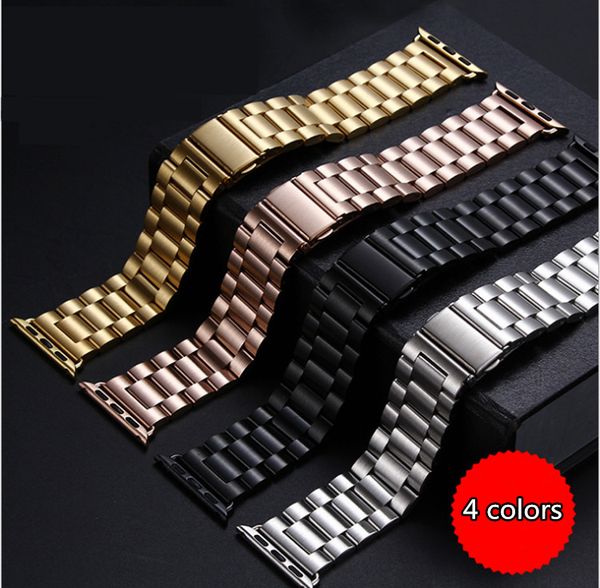 

44 42mm 40 38mm tainle teel watch band metal chain wri t trap mart watchband for apple iwatch erie 1 2 3 4 replacement