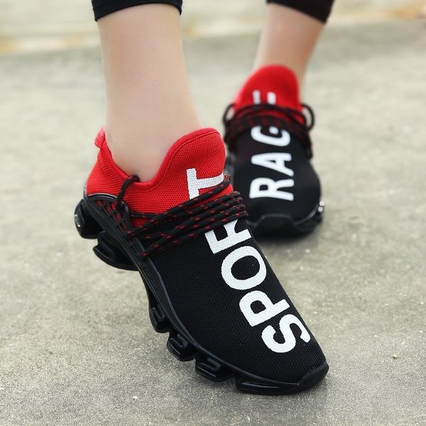 

running shoes for women mesh comfortable new fashion lace up anti slip big size couple footwear outdoor jogging sneakers women