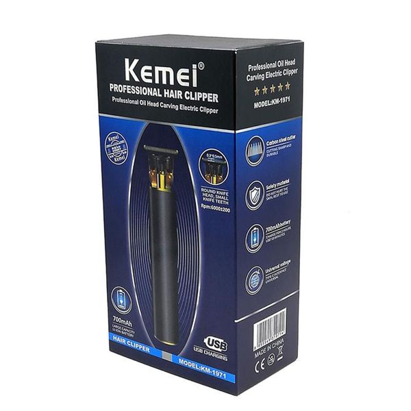 

kemei 1971 1971b pro li t-outliner skeleton heavy hitter cordless trimmer men 0mm baldheaded hair clipper finish hair cutting machine