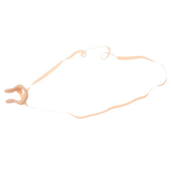

wholesale beige silicone elastic strap dive swimming nose clip protector