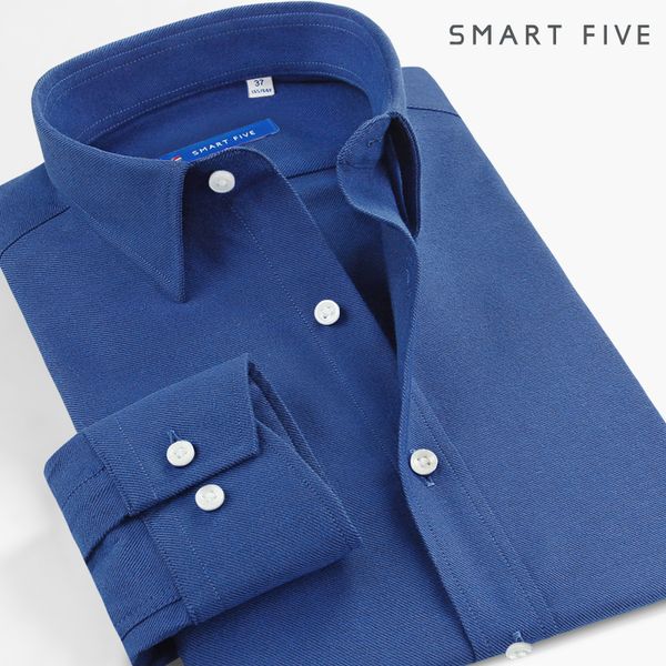 

season shirt male business positive versatile solid color flannel grinding long sleeves shirt boys slim fit, White;black