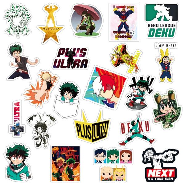 

new my hero academy doodle stickers season 3 waterproof luggage notebook scooter sticker