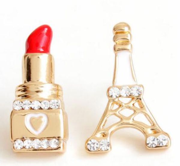 Stile caldo Torre Eiffel di Parigi popolare profumo rossetto bellezza orecchio stud personalità semplice moda classica squisita eleganza