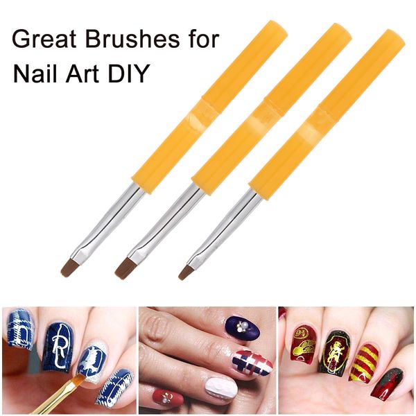 

9pcs professional uv gel acrylic nail brushes kit for false nail tips builder art design painting pen set art kit