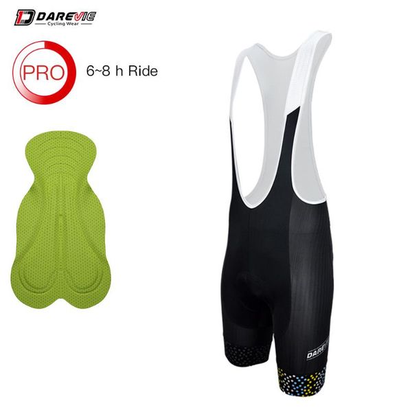 

darevie pro cycling bib shorts 6 hours riding cycling bib shorts sponge pad shockproof aero race bike road 6 hour
