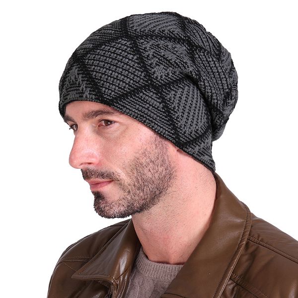 

2019 warm oversize beanie bagge wool cap winter slouchy knit ski hat skullies
