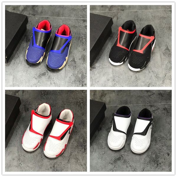 

14 jumpman z black red white purple kid children basketball shoes good quality 14s boys girl trainer sneaker with box, White;red
