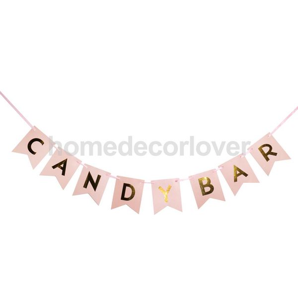 

sweet candy bar garland banner wedding baby shower bunting p prop party decor