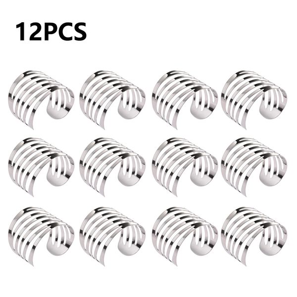 

12pcs/set napkin ring serviette buckle holder wedding antique party table decor