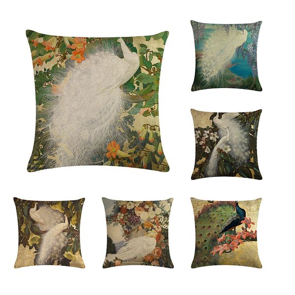 Wholesale Vintage France Paris Eiffel Tower Cotton Linen Cushion