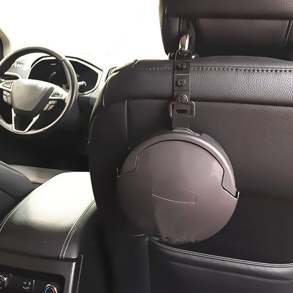 

1pc car trash bin cans folding garbage dust holder rubbish cases car organizer storage bag seat waste auto interior tidy black