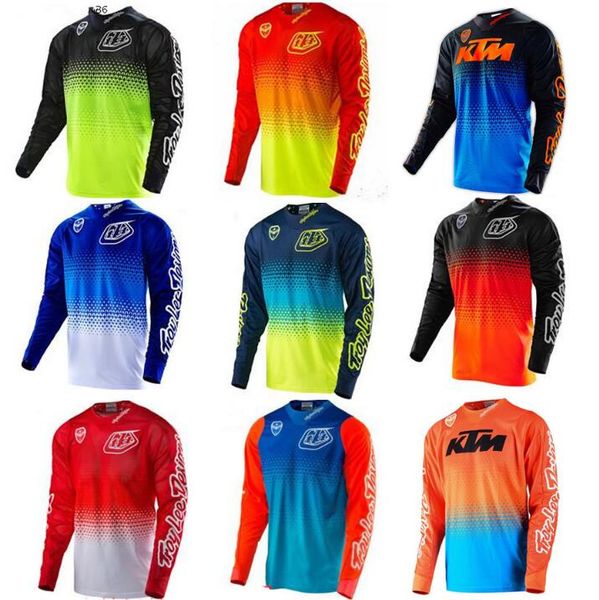 

17 tld downhill clothing t-shirt mountain bike riding clothing long sleeve shirt male summer off-road motorcycle clothing