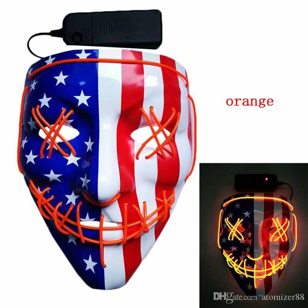 

selling halloween led light mask creative light up party neon cosplay costume tools party horror glowing dance masks dhl ing