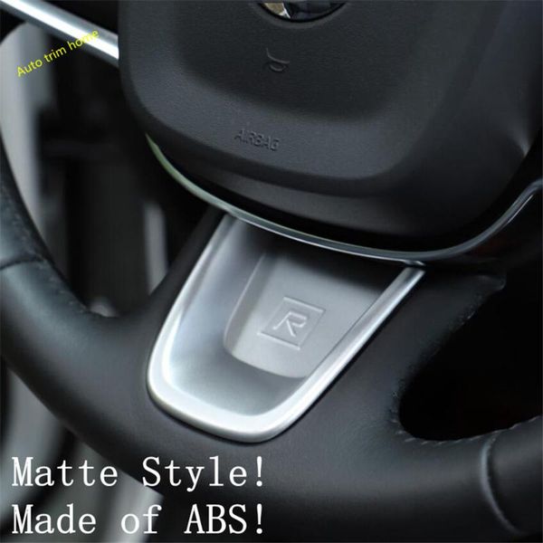 

lapetus steering wheel decoration cover trim fit for xc40 2018 2019 2020 matte / carbon fiber look abs auto accessories