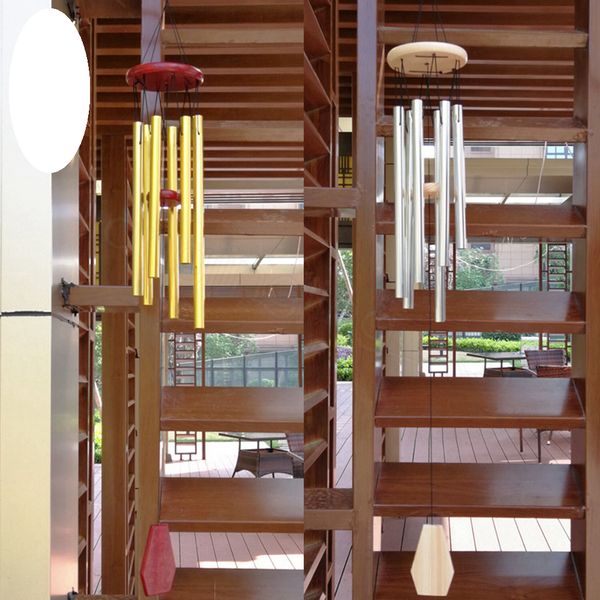 

6tubes windchime chapel bells amazing grace deep resonant antique metal wooden wind chimes home ornament handicraft gift party favor ffa3502