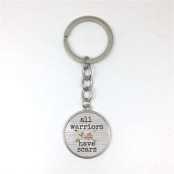 

all people have pendant,inspirational charm keychain,gift for her,cancer survivor,warrior charm,with arrow charm, Silver