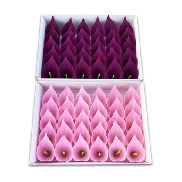 

30шт искусственный цветочный букет делая творческий калла мыло цветок головы поддельные толстые лепестки искусственное мыло