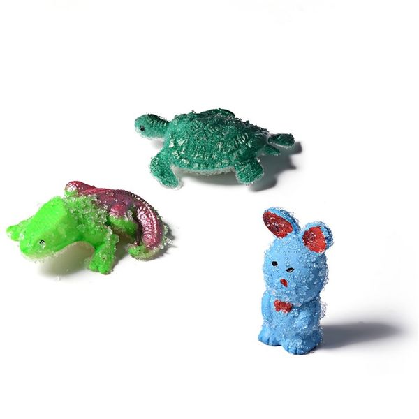 

3pcs/set novelty gag toys dinosaur eggs water hatching growing turtle/rabbit/lizard eggs magic toy for kids children educational