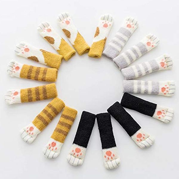 Floor Protection Chair Foot Pad Leg Furniture Wool Knitting Cover