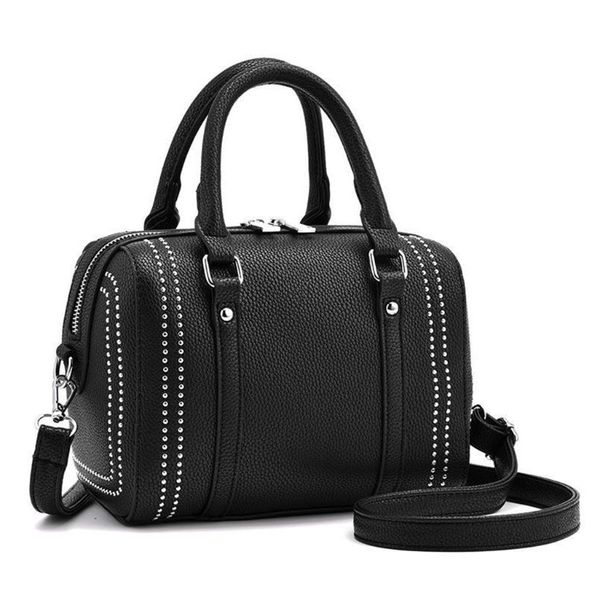 

fashion women small boston bag pu leather shoulder bag tote purse handle bags satchel crossbody messenger handbag l9be