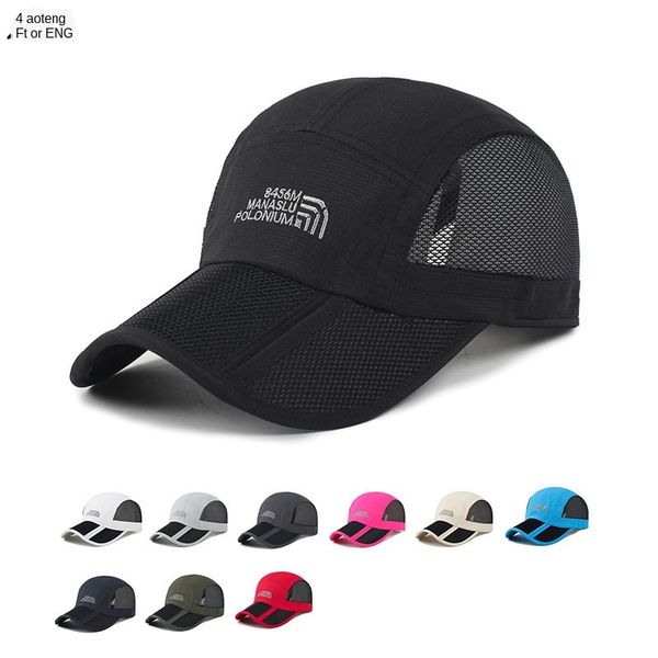 

men's designer sunscreen and sunshade baseball cap wo outdoor leisure sports folding hat, Blue;gray