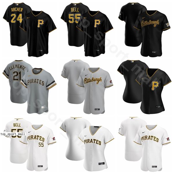 

2020 baseball 34 trevor williams jersey 36 jose osuna 25 gregory polanco 58 jacob stallings 24 chris archer keone kela men kid women, Blue;black