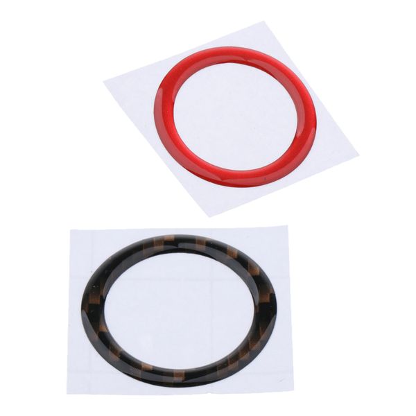 

car engine start sbutton ring trim decor for bmw e90 e60 e70 red + black
