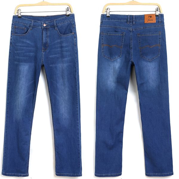 

brand 2019 brand men jeans new style jeans loose stretch new men's style, Blue