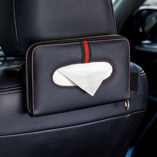 

tissue box on the back of car seat headrest hanging or armrest type 2cm thick napkin holder auto accessories