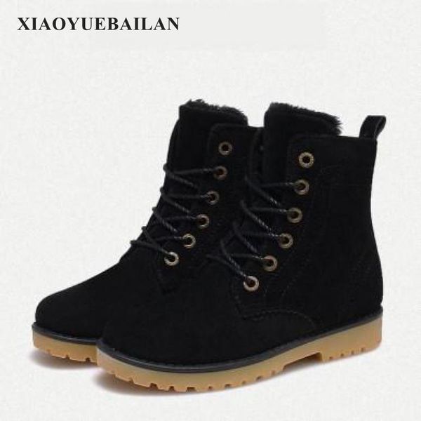 

comfortable warm couple snow boots in autumn and winter, Black
