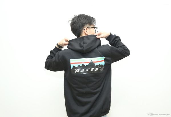 

women spring autumn clothing sweatshirts 19fw teenager patamountain letters hoodies men, Black
