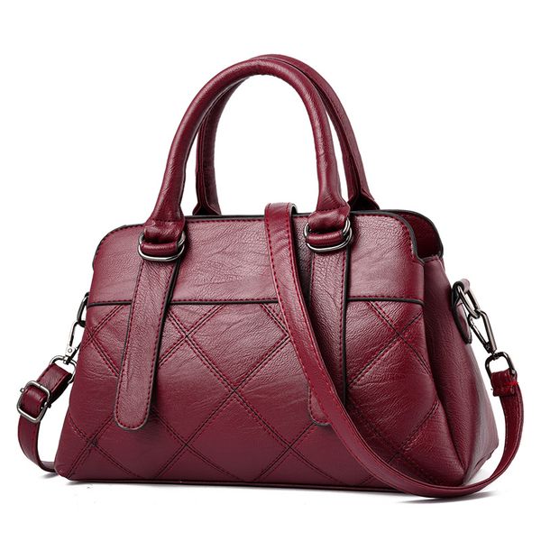 

2019 новый европейский и американский мешок мать среднего возраста женщины сумка мягкая кожаная сумка