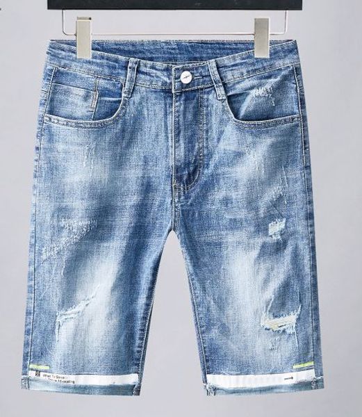 

the new luxury selling designer brand off new white style mens jeans popular street hip hop cowboy pants summer boutique, Blue