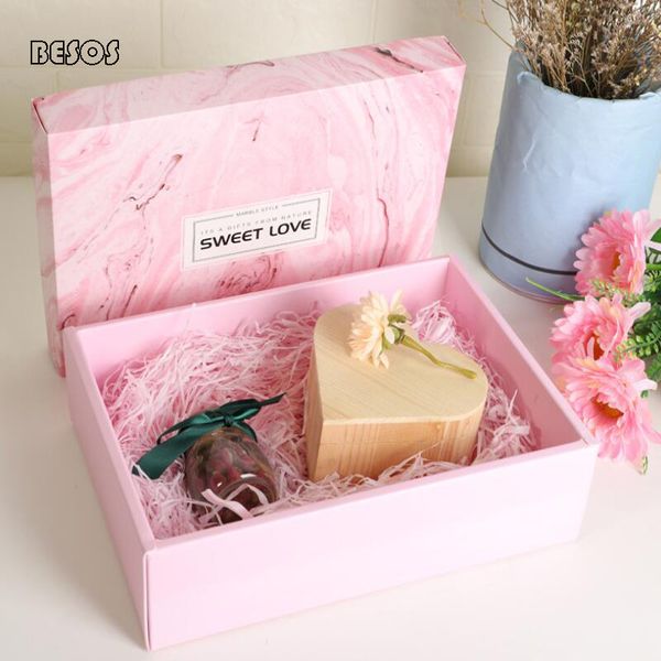 

dreamly gilding gift box fashion pink blue gilt marble new year wedding party scarf candy wholesale paper gift box b336d
