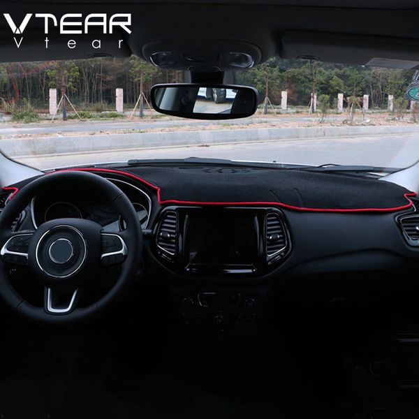 

vtear for compass accessories car dashboard avoid light pad interior anti slip instrument platform anti-slip mat 2017-2019