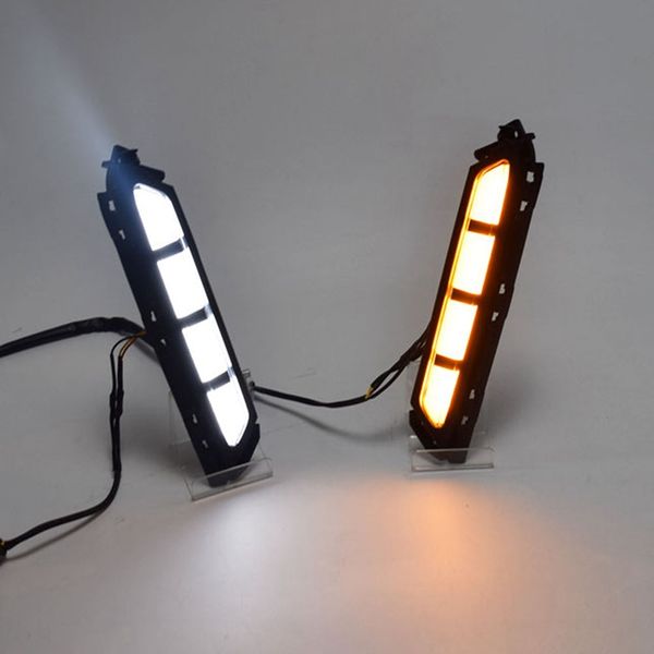 

led daytime running lights daylight fog lamp with yellow turn signal style relay drl for elantra 2019 2020 avante