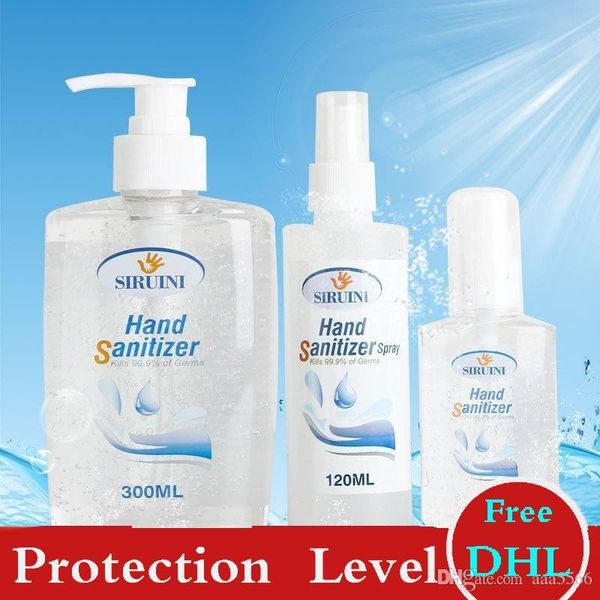 

2020 SIRUINI дезинфицирующее средство для рук гель дезинфицирующее средство для рук с витамином Е 30 мл 60 мл 240 мл 300 мл мыть бесплатно для домашнего офиса в наличии