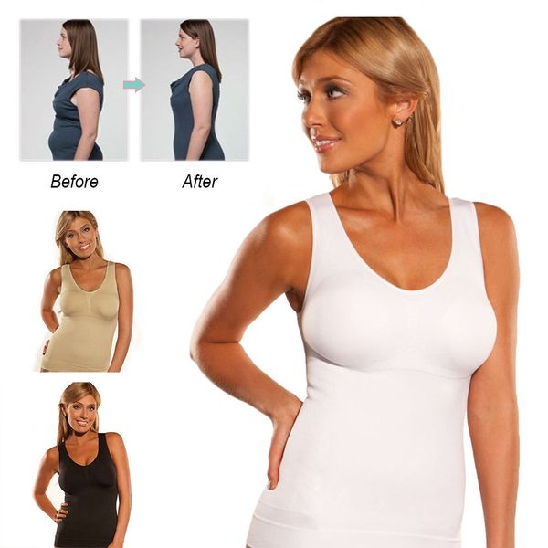 

women tummy fat slimming waist trainer vest corset plus size for weight loss, White