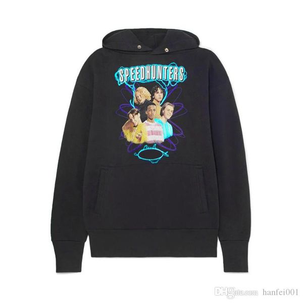 

18fw blcg speedhunters multicolor printed hoodies sweatshirts fashion men women couple sweatshits world food programme hflswy261, Black