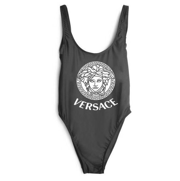 

european fashion pioneer famous designer print swimsuit for women swimwear bikini set woman party lady beach bathing suits clothing, White;black