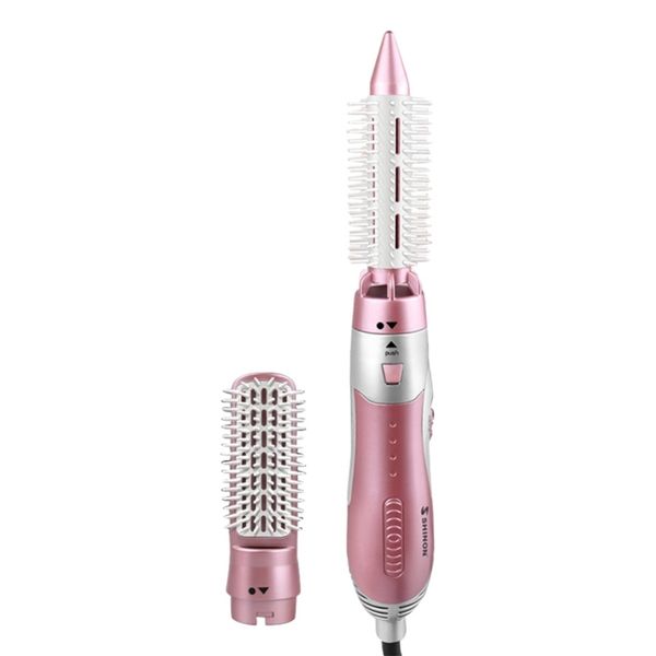 

shinon 3 in 1 professional curling iron hair straightener hair dryer brush roller comb hairdressing styling tool for home eu p