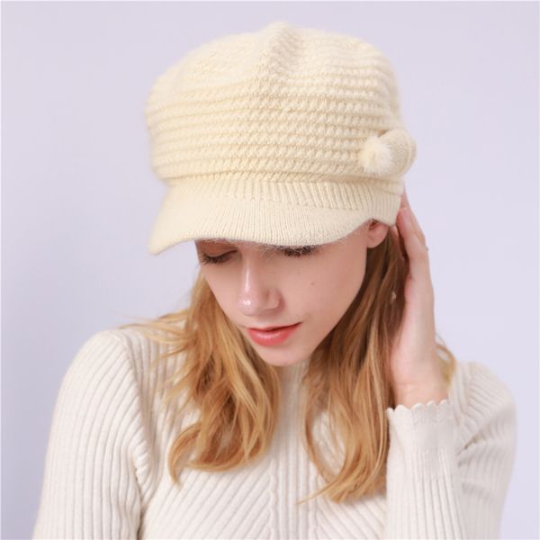 

new cap gorras para hombre fashion women beret hat retro solid hat brim head scarf wrap cap casquette homme, Blue;gray