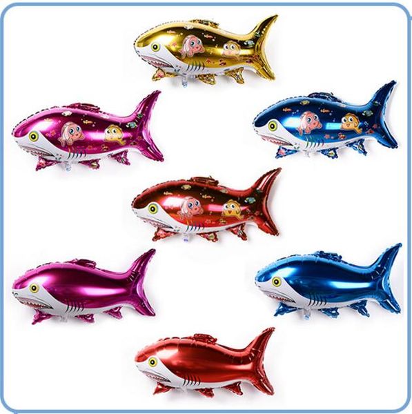 

Manufacturer directly ell new cartoon hark aluminium film balloon fe tival wedding party decoration helium balloon whole ale