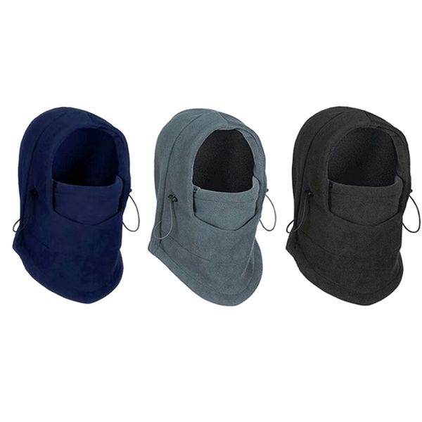 

1pc face mask motorcycle hat hood full face keep warm anti-cold windproof snowboard skiing outdoor sports neck mask, Black