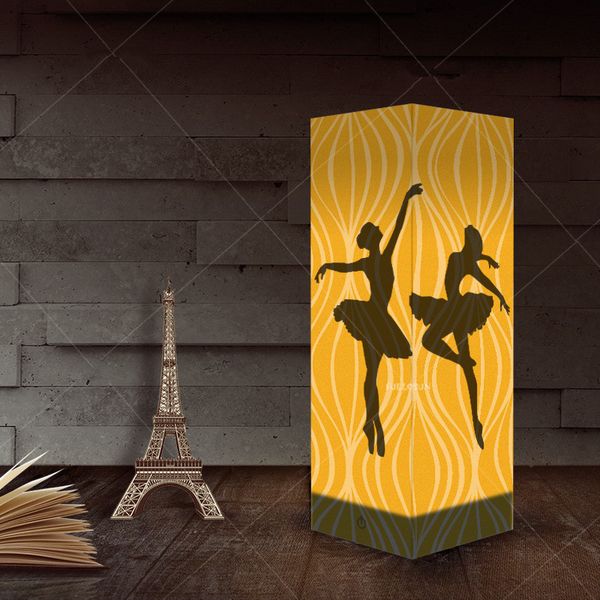

ballet creative table lamp bedside light new 3d paper shadow lamp decorative lighting for bedroom study