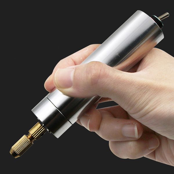 

polish carving diy mini durable electric engraving drilling chisel pen set aluminum alloy with chuck portable miniature tool