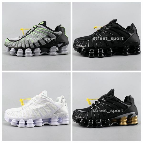 

2020 des chaussures shox tl mens running shoes black gold white metallic silver designer sneakers trainers sport hommes schuhe zapatos, White;red